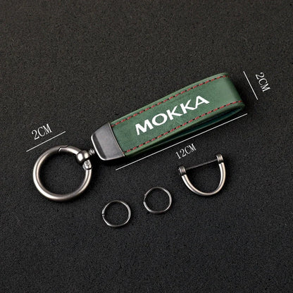 Mokka Leather Keychain 