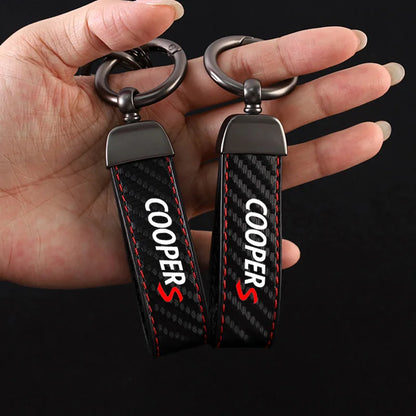 Cooper S Carbon Fiber Keychain 