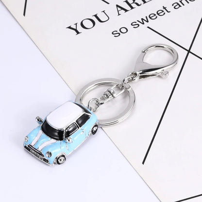 Retro Classic Mini Car Keychain MR