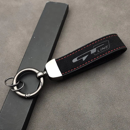 GT Line Leather Suede Keychain VW