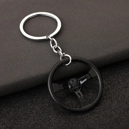 Car Steering Wheel Keychain 