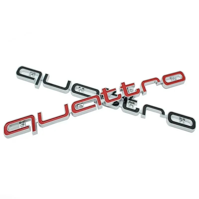 Quattro Emblem 3D-Abzeichen Auto