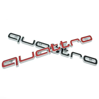 Quattro Emblem 3D-Abzeichen Auto