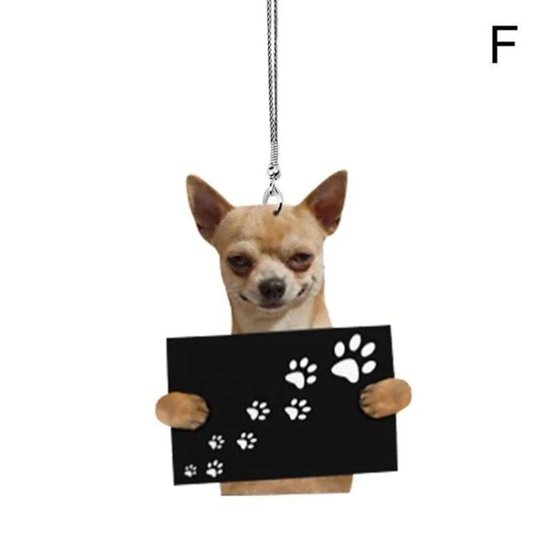 2D Cute Pet Puppy Car Decor