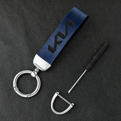 KN Car Leather Keychain