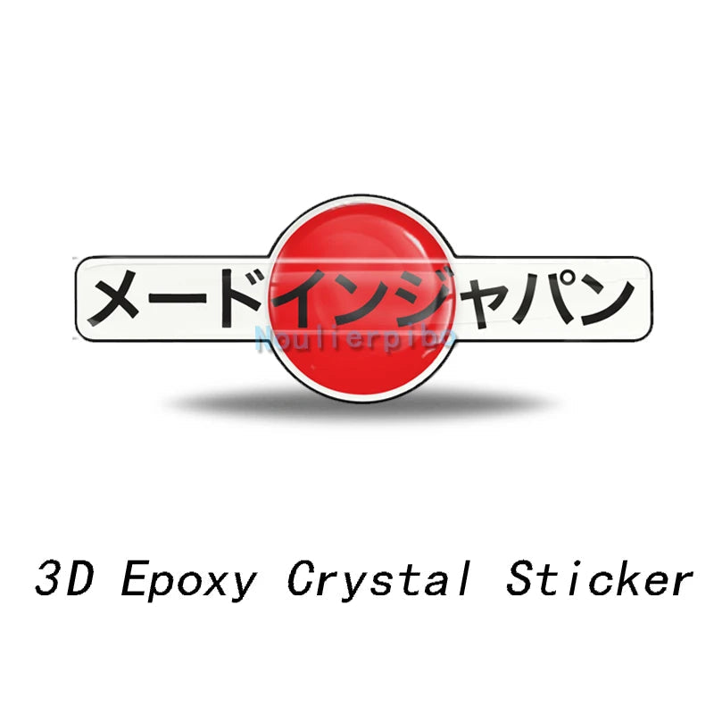 JDM 3D Epoxy Crystal Sticker Set
