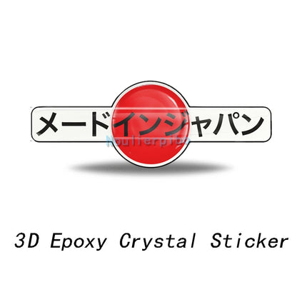JDM 3D Epoxy Crystal Sticker Set