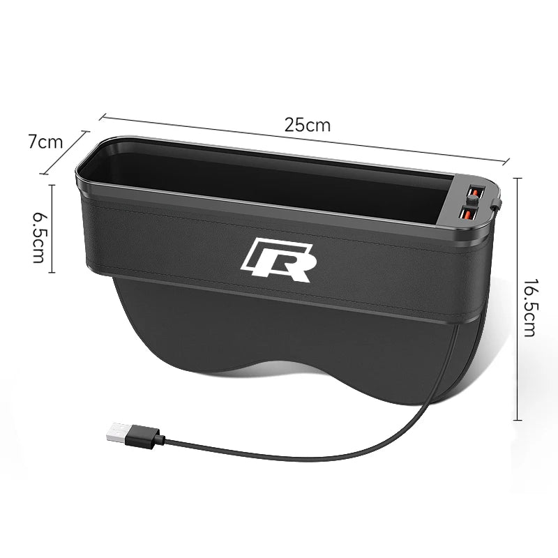 USB Charging Multifunction Seat Storage Box