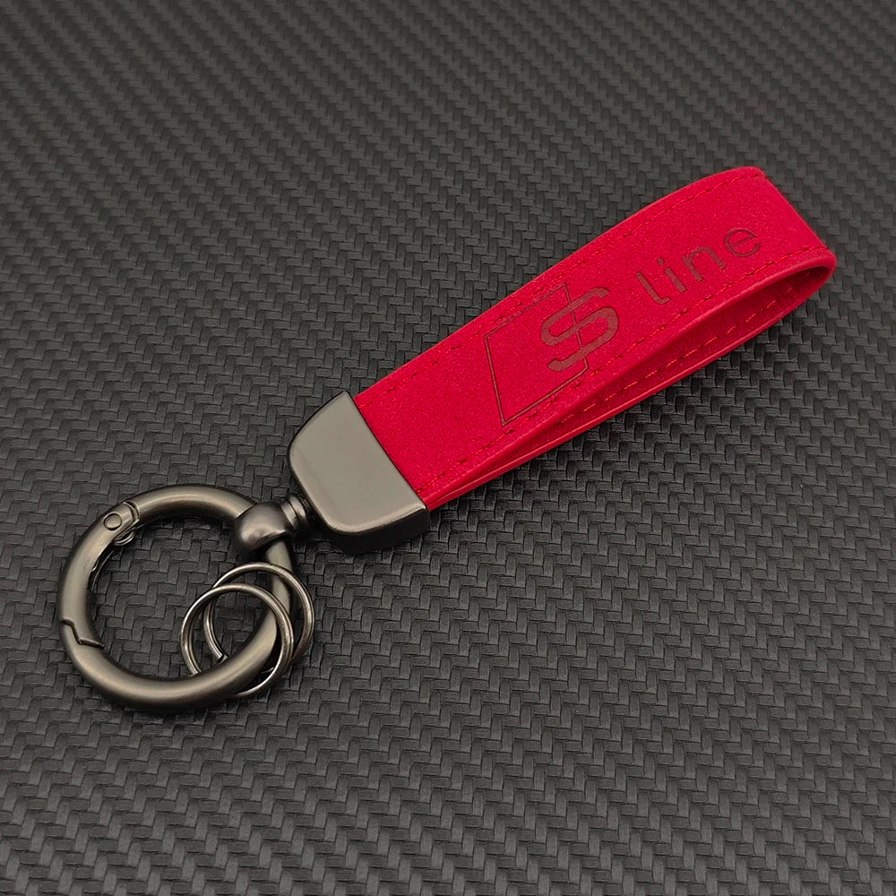 Sline Suede Car Keyring