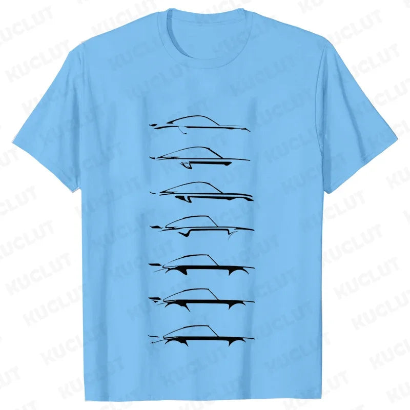Camiseta masculina de automobilismo