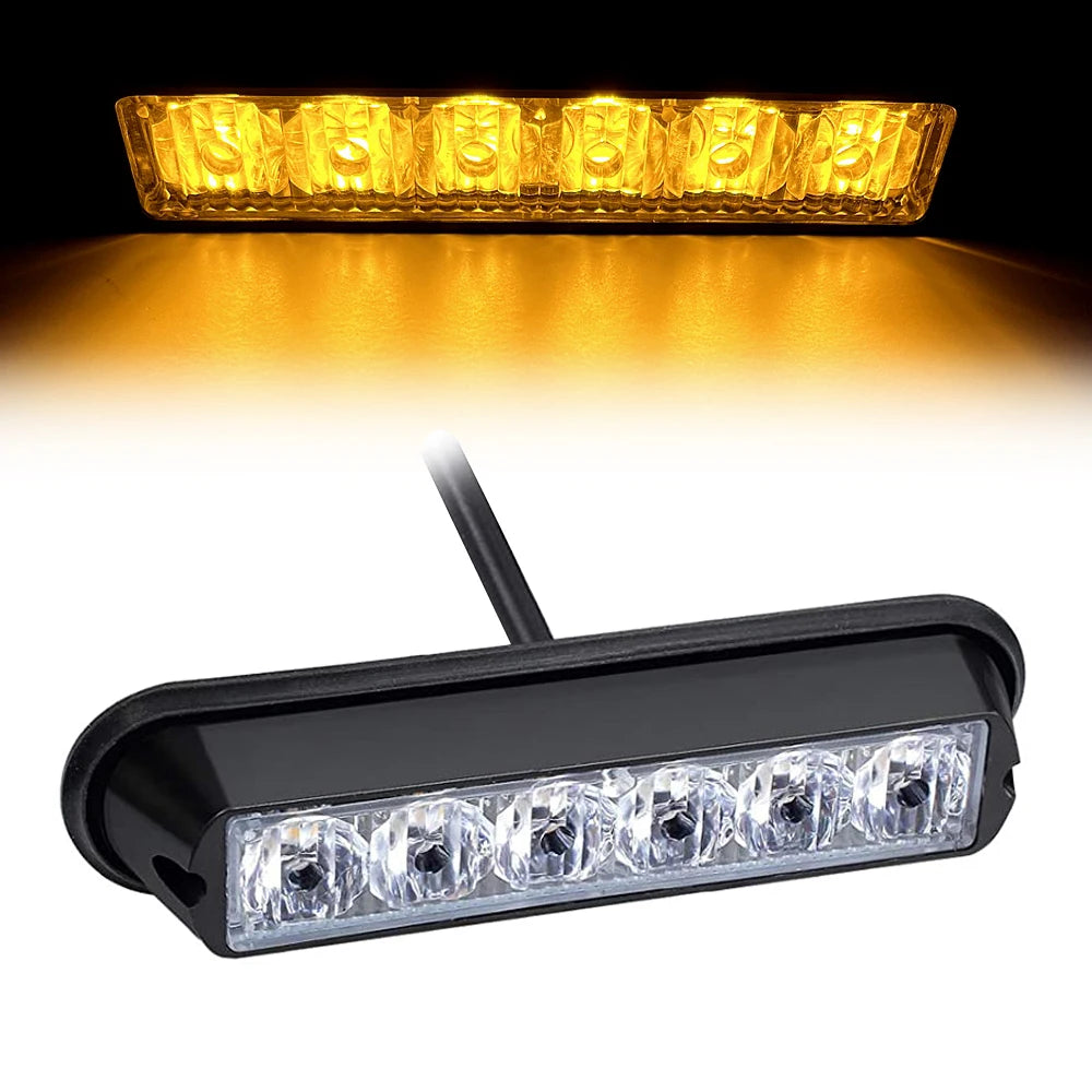 6 LED Strobe Lights Vehicle Mount 