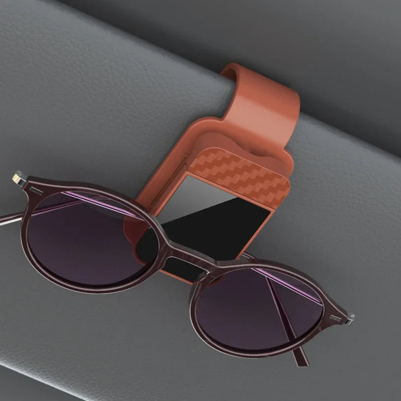 Clip de support de lunettes de soleil en fibre de carbone