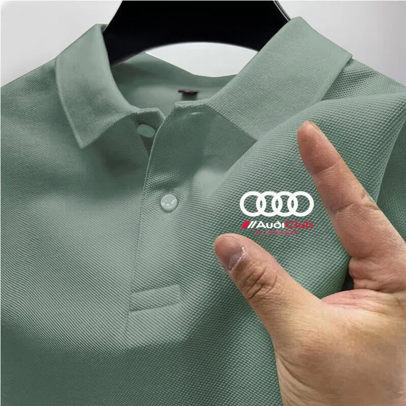 Polo esportivo com gola redonda