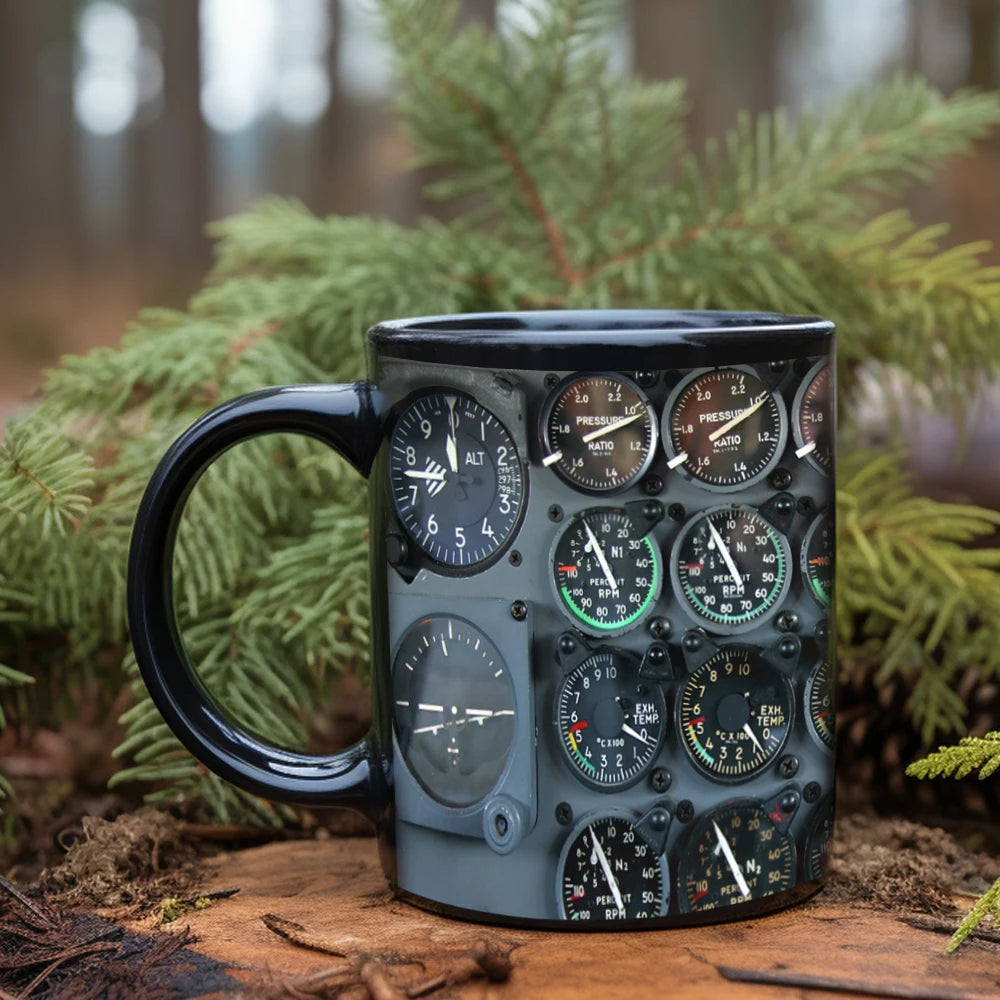 Cockpit Instrument Design Mug