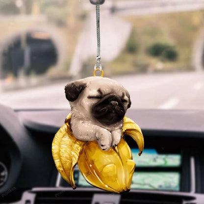 2D Cute Pet Puppy Car Decor