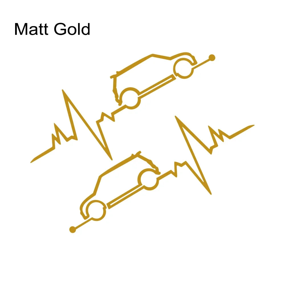 Car Window Heartbeat Sticker