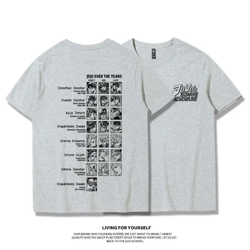 Generational Anime Character Graphic T-Shirt