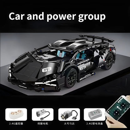Remote Control Sports Car Building Set