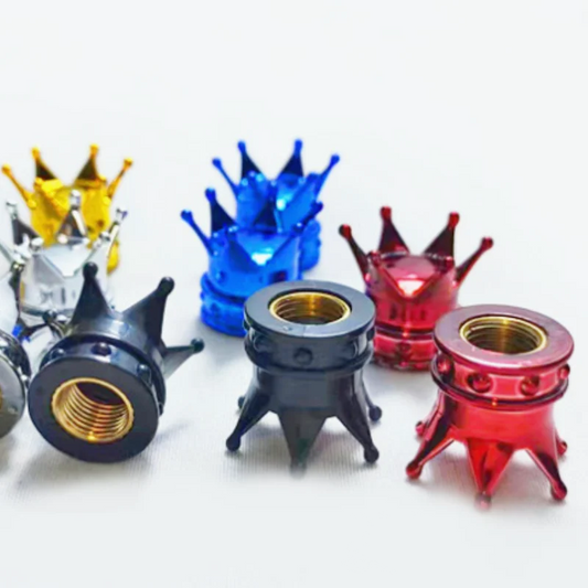 Crown-Shaped Valve Caps
