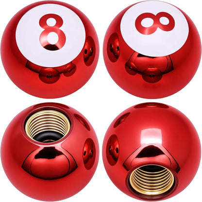 8 Ball Style Tire Valve Caps 