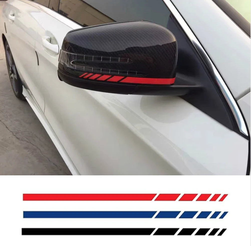Decalcomanie a strisce dello specchio lato auto