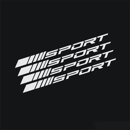 4PC Stickers Wheels Sport 