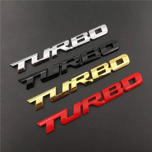 Turbo Emblem Stickers
