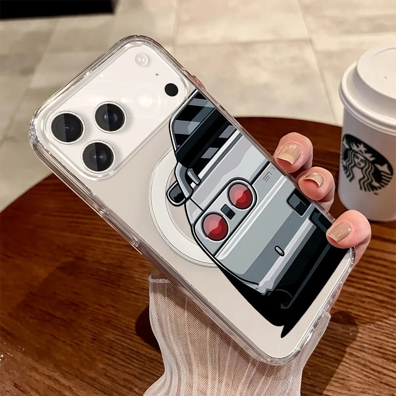 Custodia MagSafe per iPhone con tema Auto