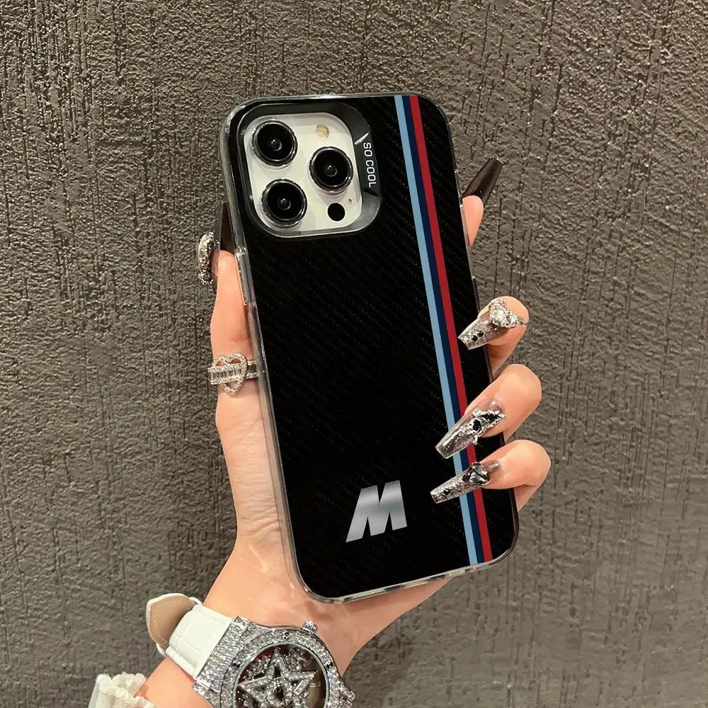 M Performance Style Case for iPhone BW