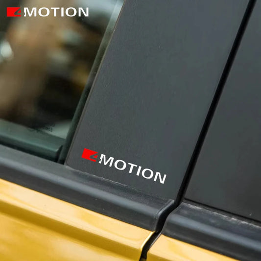 4Pcs 4Motion Car Sticker 