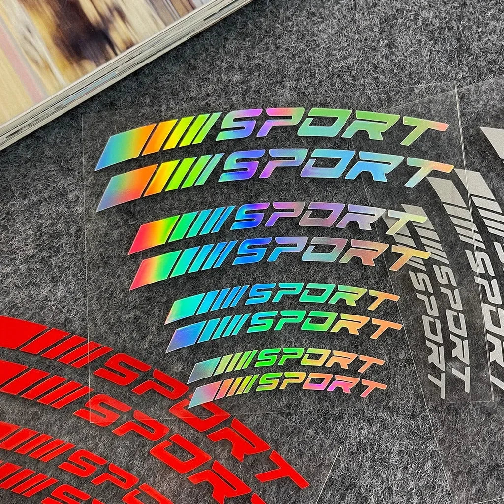Reflektierender Aufkleber „Sport Curve“. 