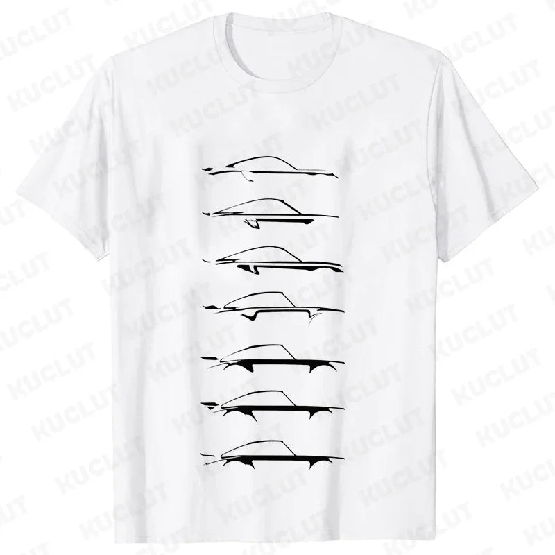 Camiseta masculina de automobilismo