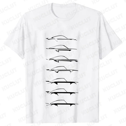 Camiseta masculina de automobilismo