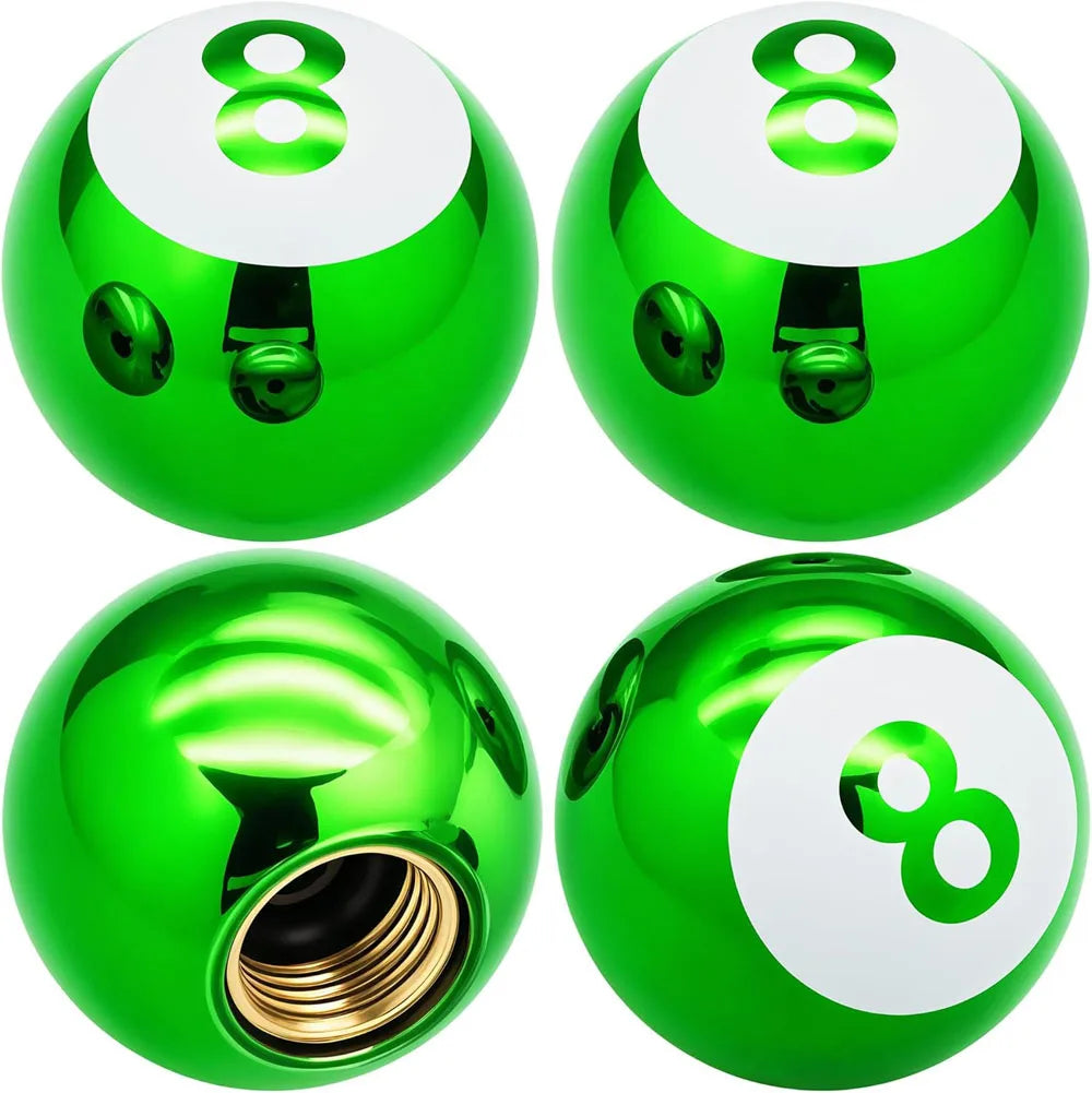 8 Ball Style Tire Valve Caps 