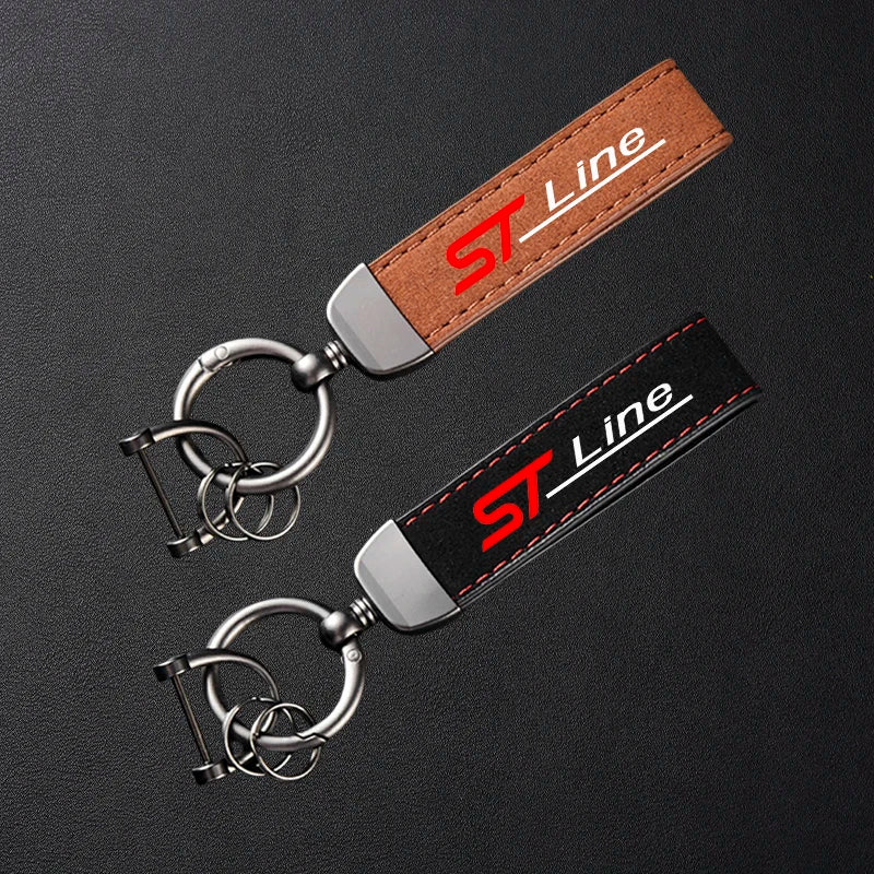 Porte-clés en cuir ST Line 