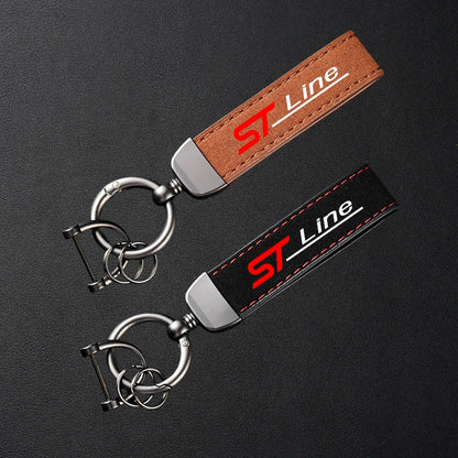 Porte-clés en cuir ST Line 
