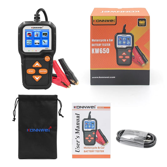 Car & Motorcycle Battery Tester