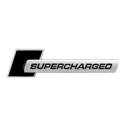Supercharged Metal Emblem Sticker