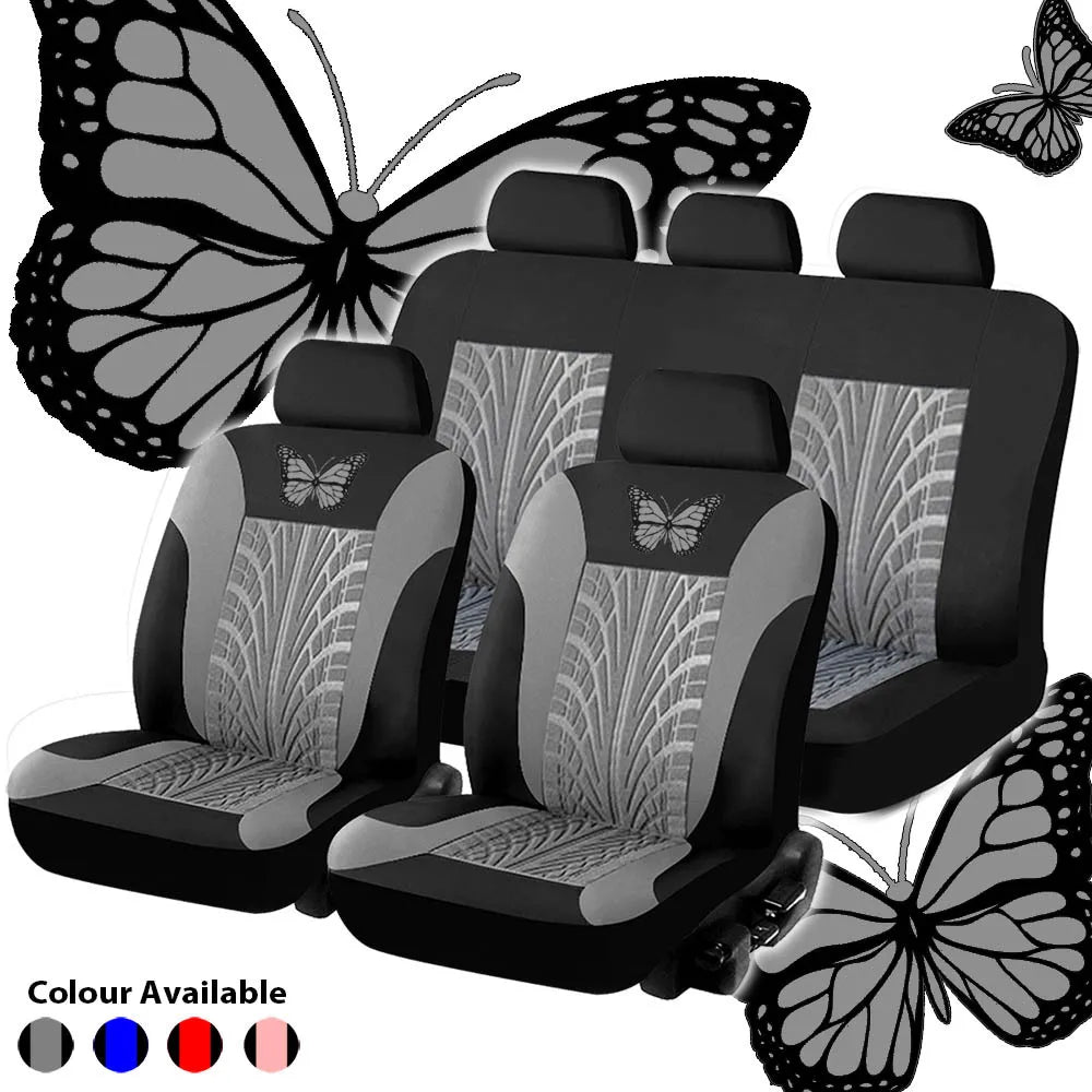 Butterfly Car Seat Cover Full Set 