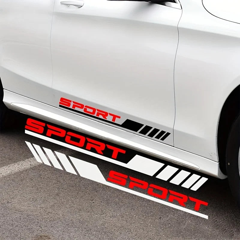 4PCS Car Door Side Sport Strip Sticker