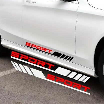 4PCS Car Door Side Sport Strip Sticker
