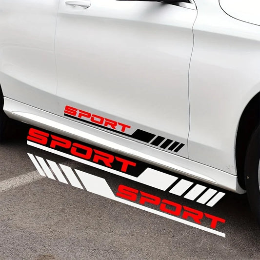 4PCS Car Door Side Sport Strip Sticker