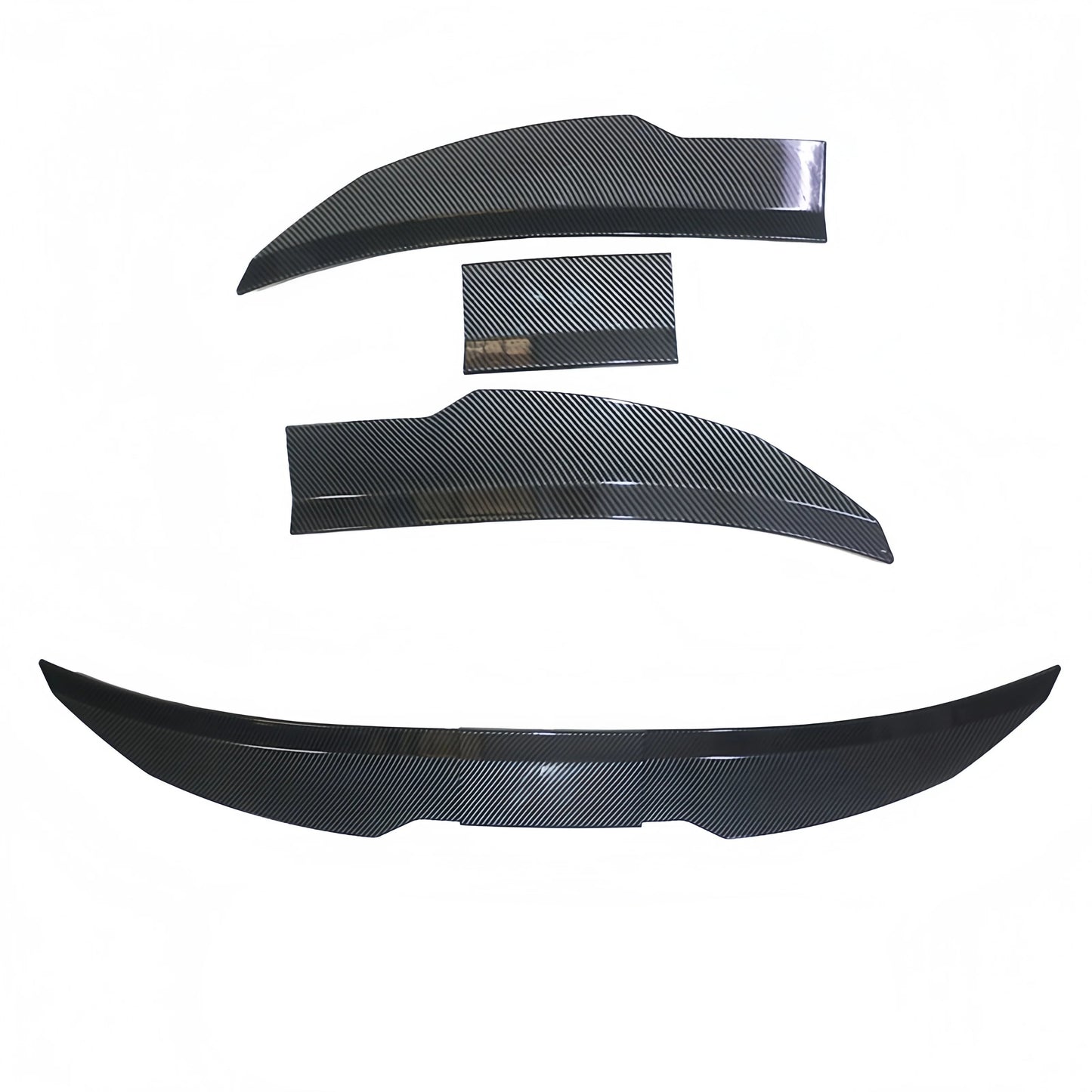 3Pcs Universal Trunk Tail Rear Wing 