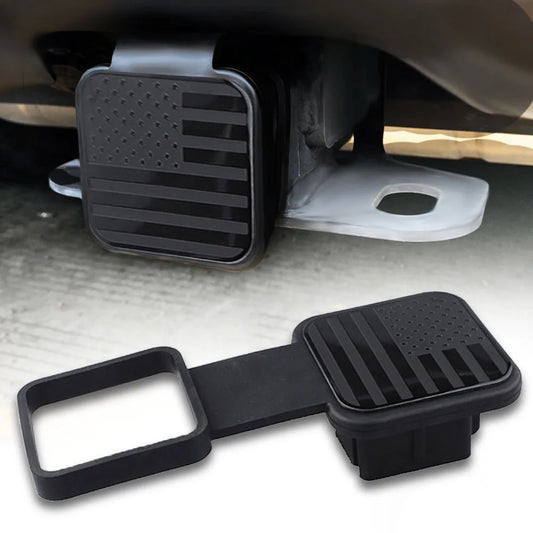US Flag Plug Trailer Hitch Cover