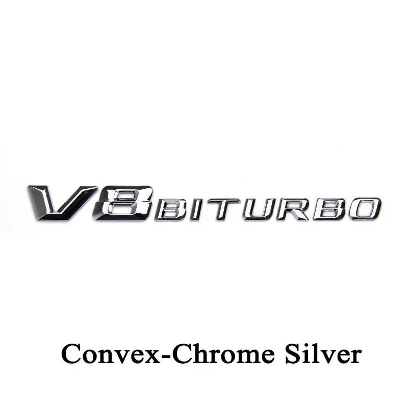 V8 BITURBO 3D Emblem Badge