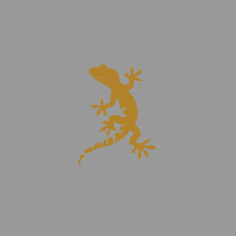Gecko Strolling Car Sticker