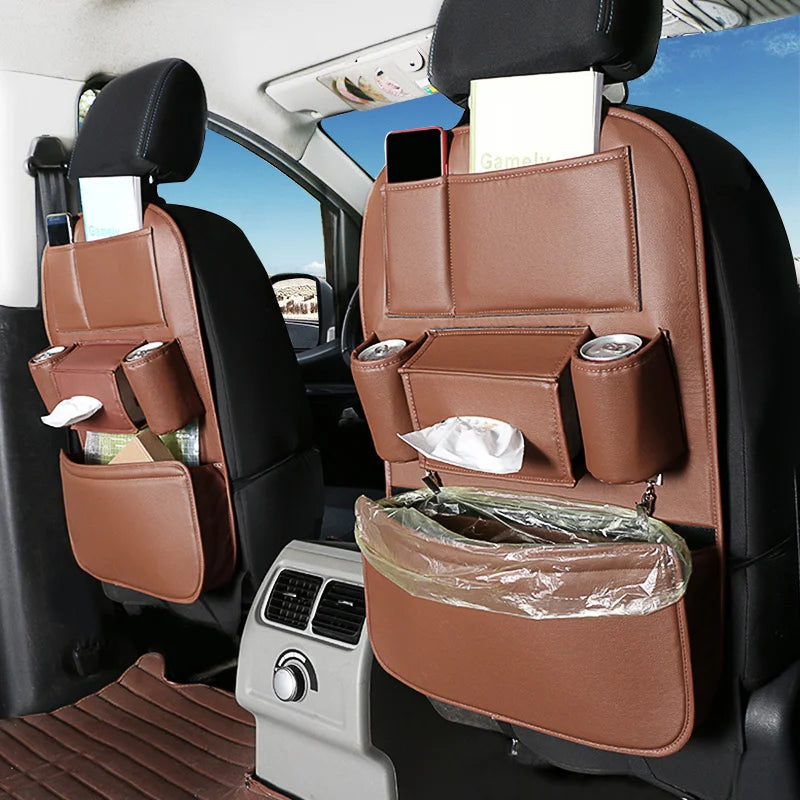 Leather Car Backseat Organizer