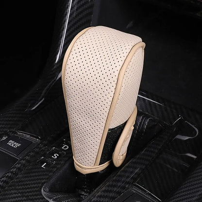 Leather Gear Shift Knob Cover