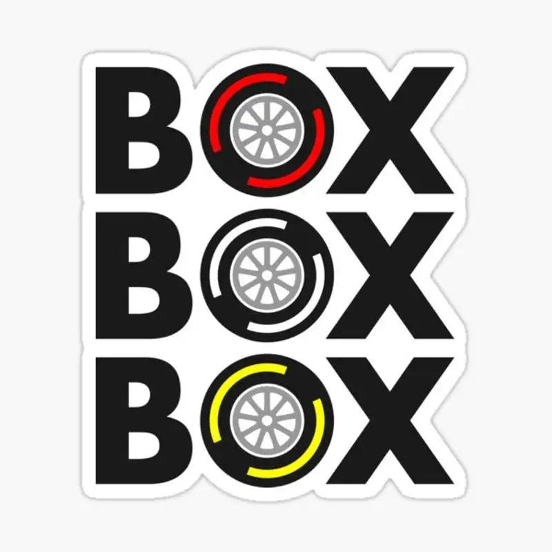 “Box Box Box” F1 Stickers 