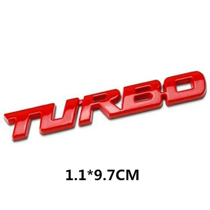 Turbo 3D Car Sticker 